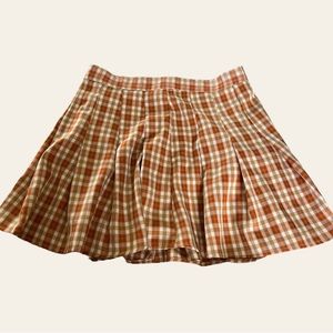 autumnal plaid skirt